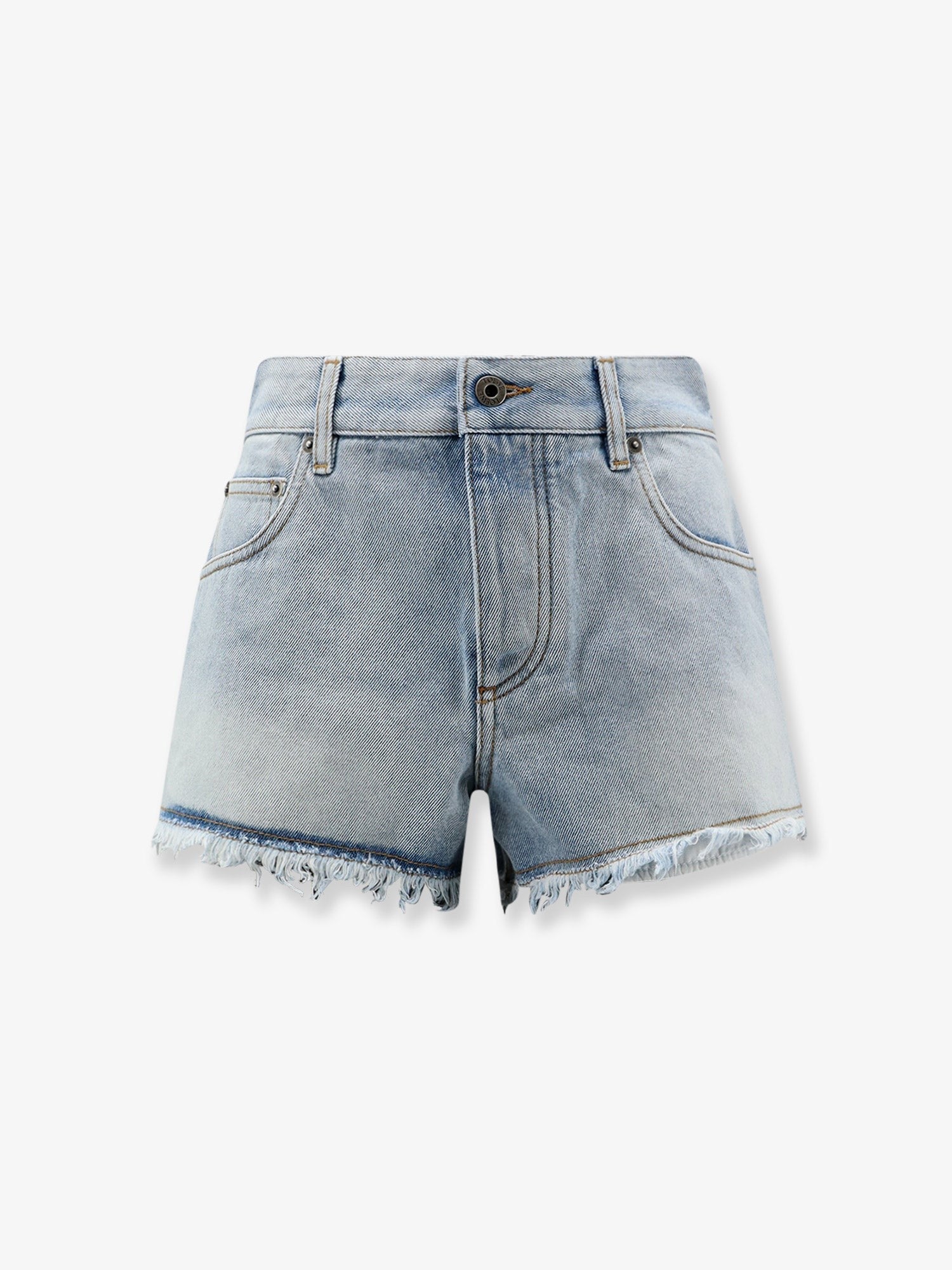 Loewe Women's Paulas Ibiza Blue Denim Bermuda Shorts Blue