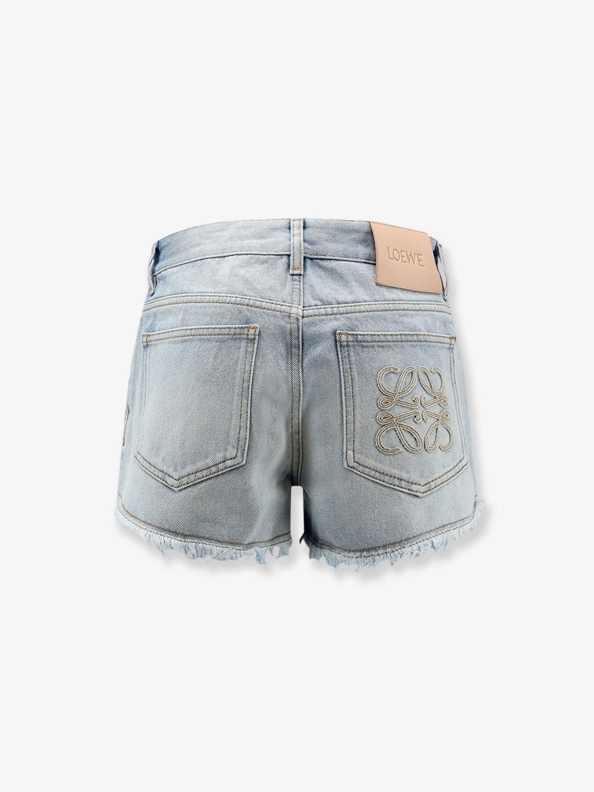 Loewe Women's Paulas Ibiza Blue Denim Bermuda Shorts Blue