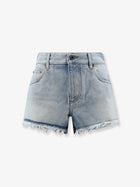 Loewe Women's Paulas Ibiza Blue Denim Bermuda Shorts Blue