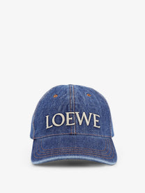 Loewe Women's Paulas Ibiza Blue Denim Hat Blue