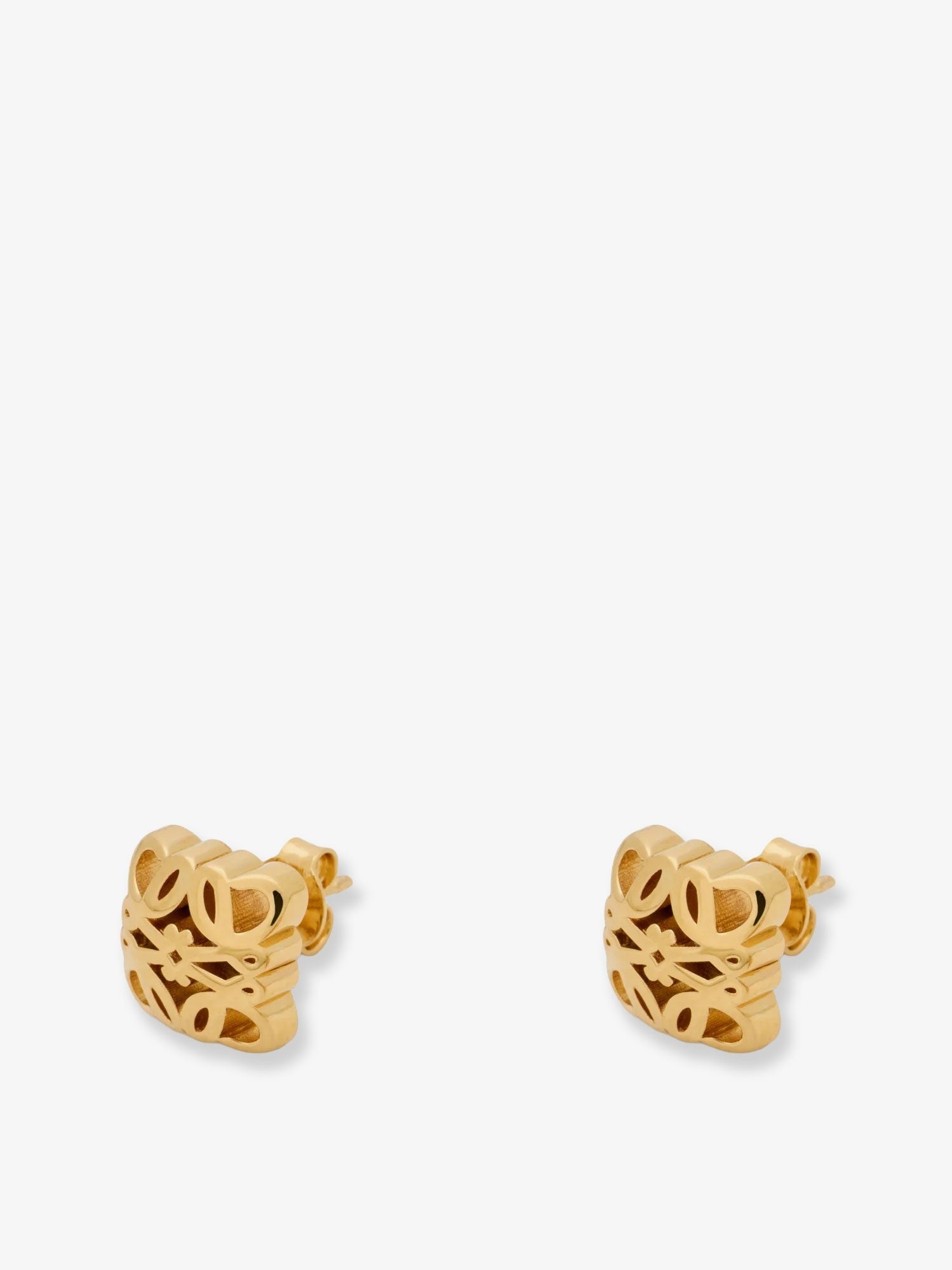 Loewe Women's Paulas Ibiza Bombè Anagram Brass Earrings Gold
