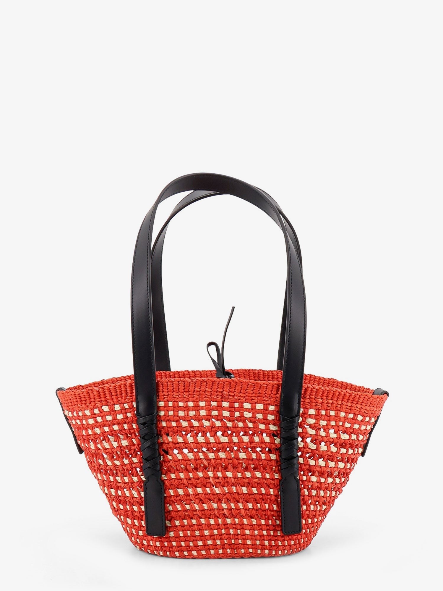 Loewe Women's Paulas Ibiza Braid Basket Small Small Iraca Palm Leaf Shoulder Bag White