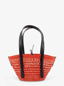 Loewe Women's Paulas Ibiza Braid Basket Small Small Iraca Palm Leaf Shoulder Bag White