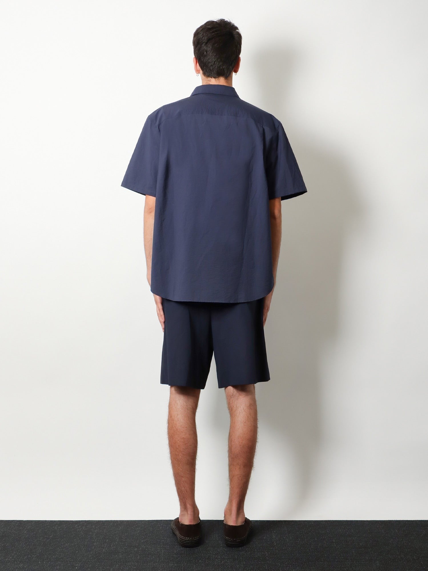 Loewe Men's Paulas Ibiza Cotton Blend Shirt Blue
