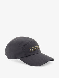 Loewe Men's Paulas Ibiza Cotton Camp Hat Black