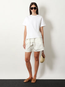 Loewe Women's Paulas Ibiza Cotton Shorts White