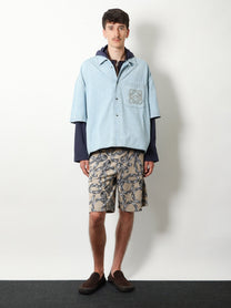 Loewe Men's Paulas Ibiza Denim Shirt Blue