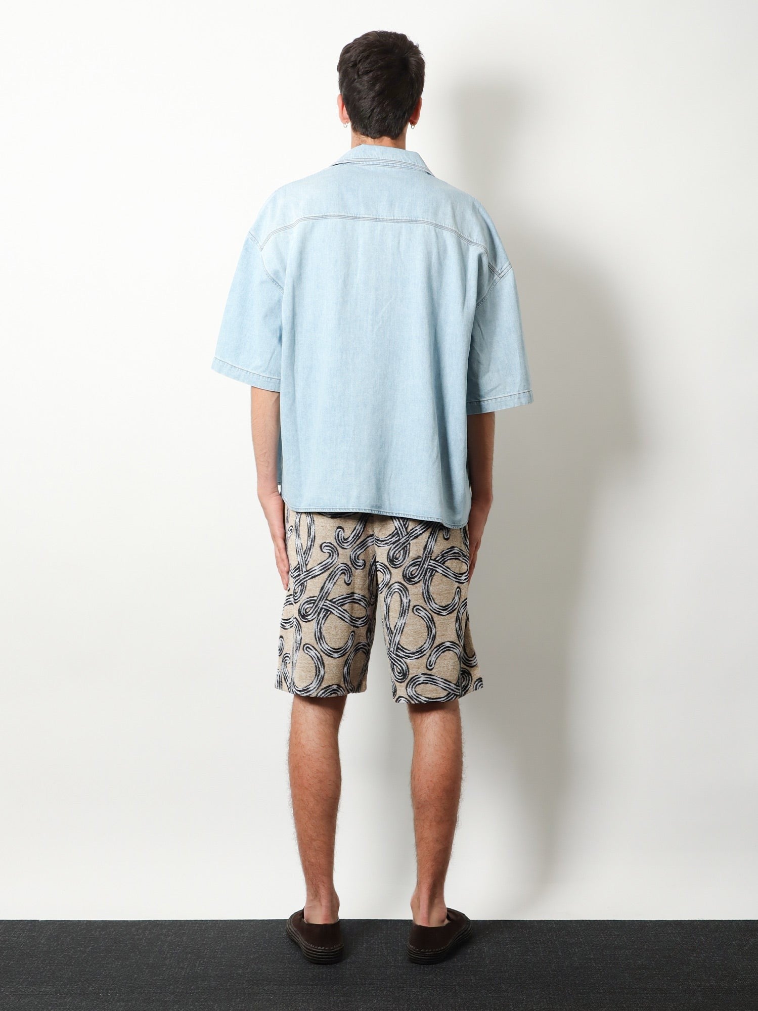 Loewe Men's Paulas Ibiza Denim Shirt Blue