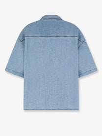 Loewe Men's Paulas Ibiza Denim Shirt Blue