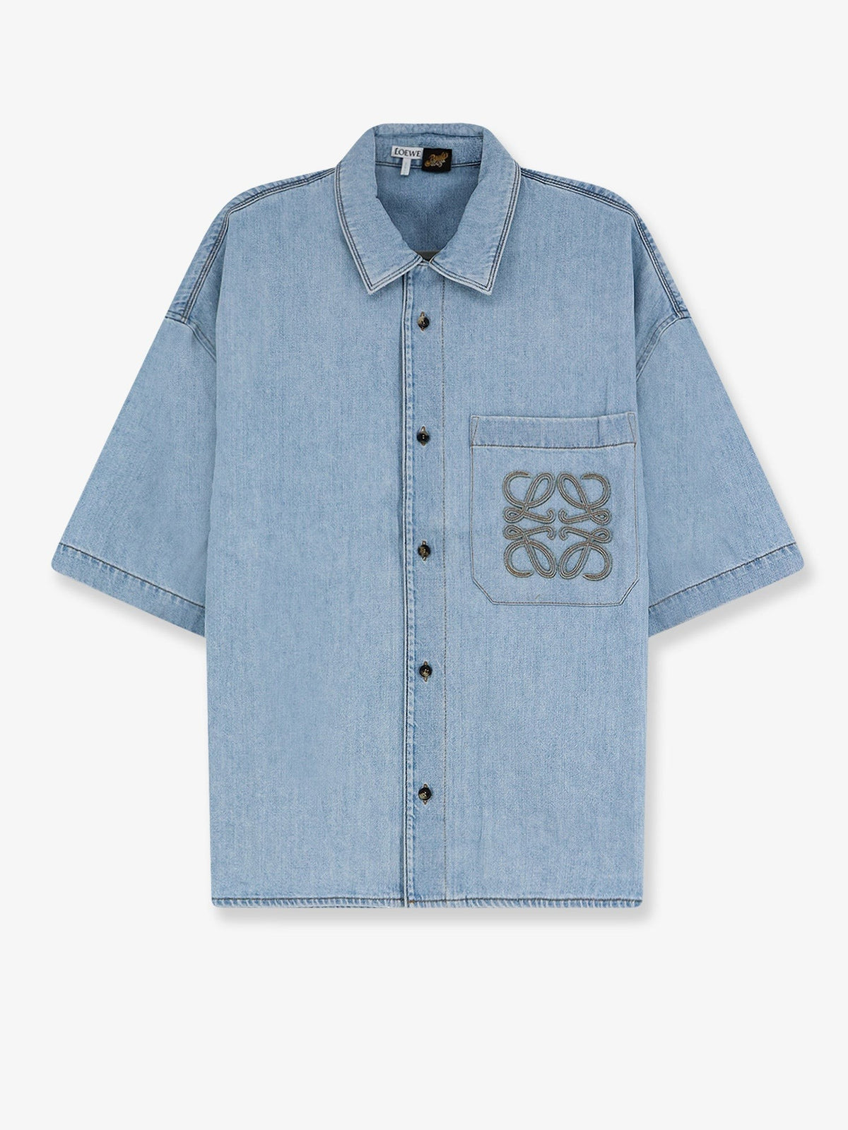 Loewe Men's Paulas Ibiza Denim Shirt Blue