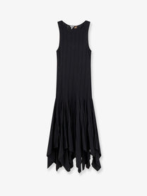 Loewe Women's Paulas Ibiza Embroidered Cotton Long Dress Black