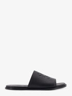 Loewe Men's Paulas Ibiza Flex Anagram Leather Sandals Black