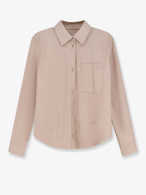 Loewe Women's Paulas Ibiza Leather Shirt Blue