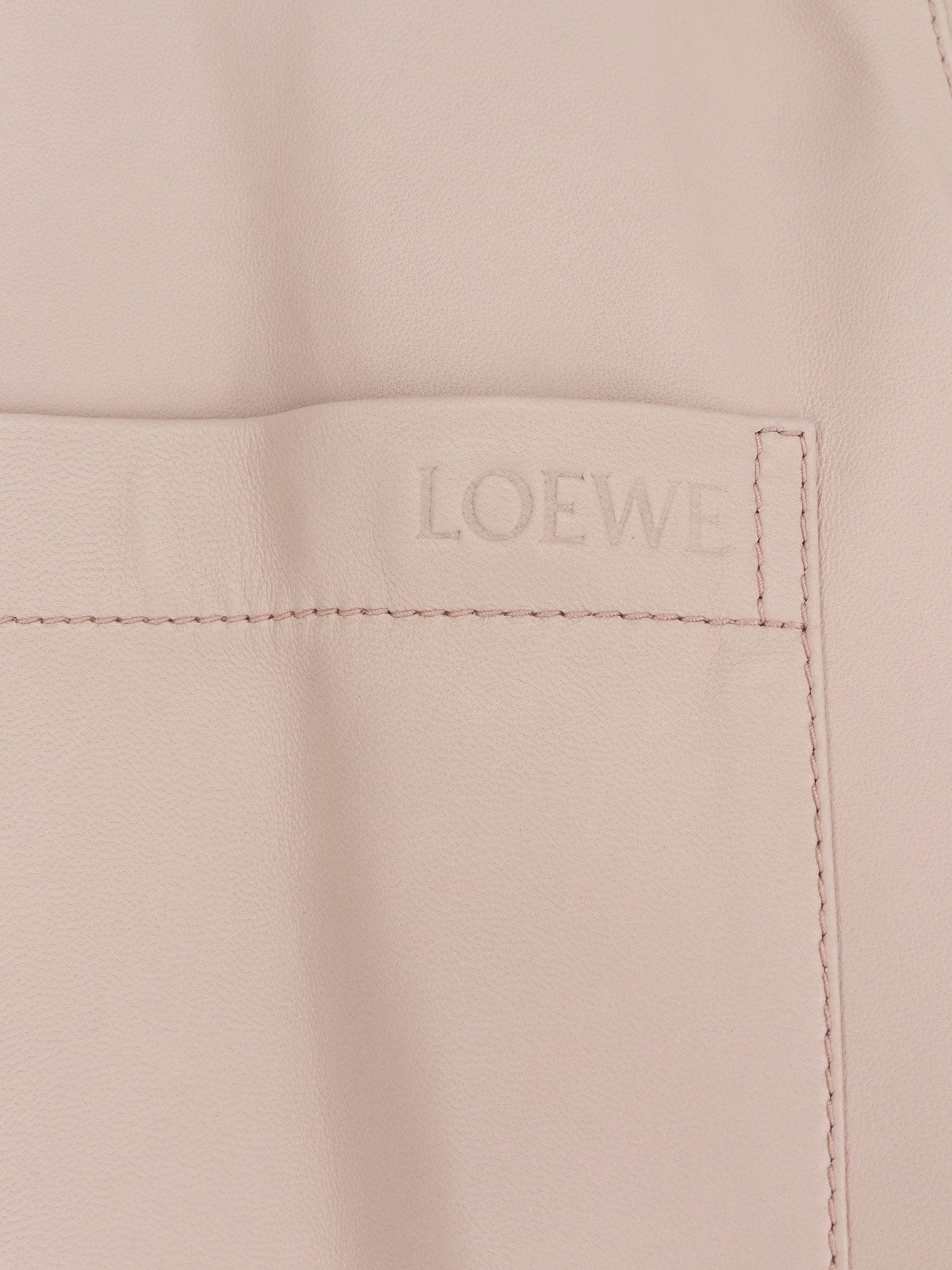 Loewe Women's Paulas Ibiza Leather Shirt Blue