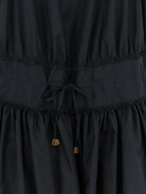 Loewe Women's Paulas Ibiza Lightweight Cotton Dress Black