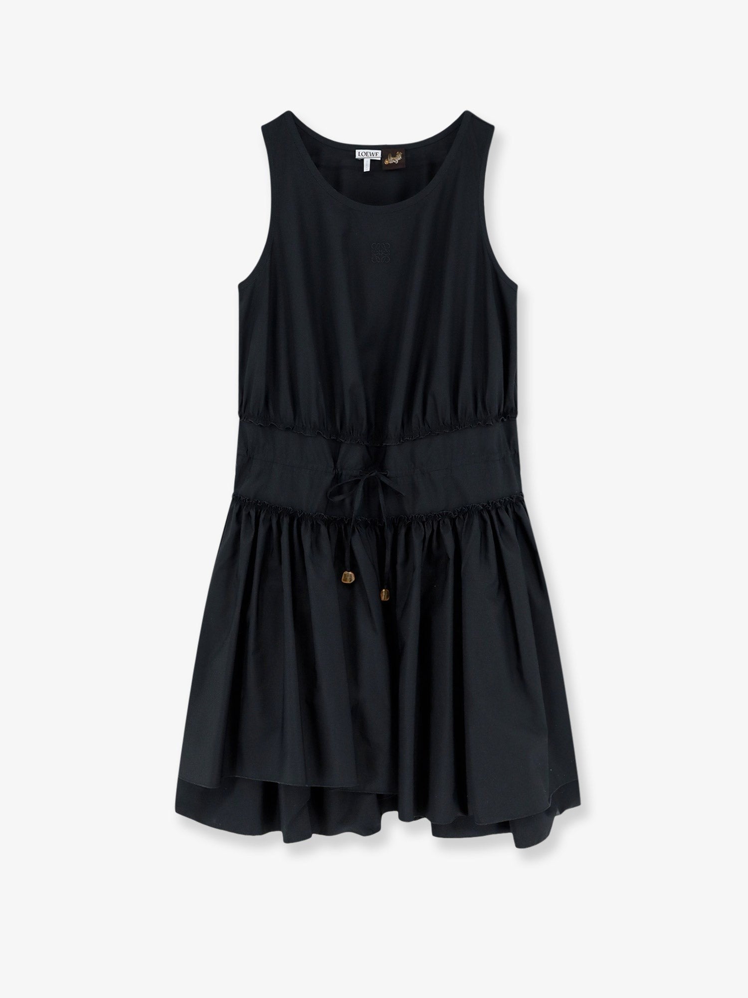 Loewe Women's Paulas Ibiza Lightweight Cotton Dress Black