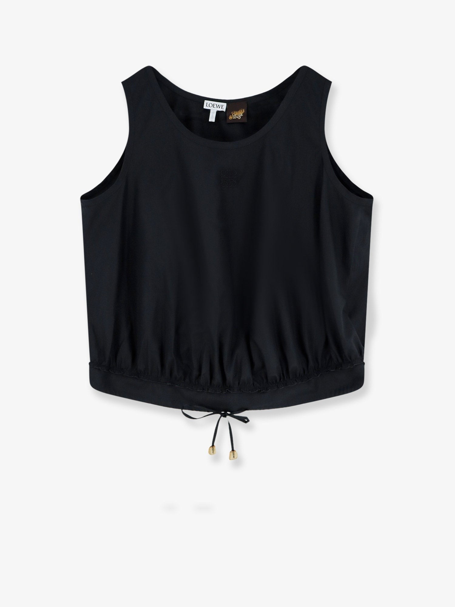 Loewe Women's Paulas Ibiza Lightweight Cotton Top Black