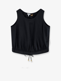 Loewe Women's Paulas Ibiza Lightweight Cotton Top Black