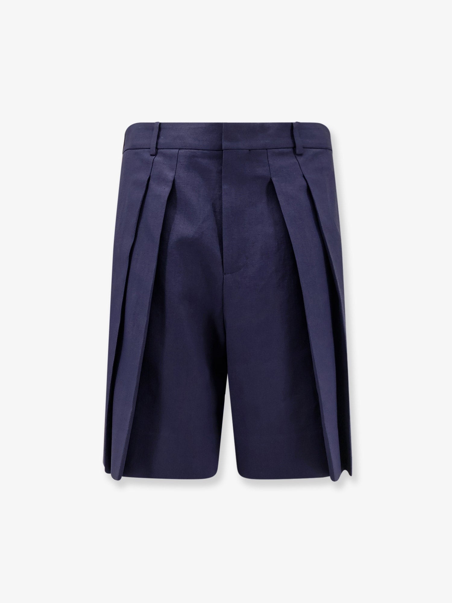 Loewe Men's Paulas Ibiza Linen and Cotton Bermuda Shorts Black