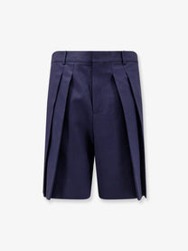 Loewe Men's Paulas Ibiza Linen and Cotton Bermuda Shorts Black