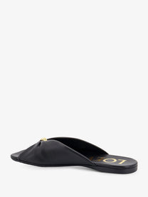 Loewe Women's Paulas Ibiza Pebble Soft Leather Sandals Black