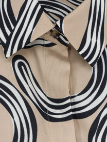 Loewe Women's Paulas Ibiza Printed Silk Shirt Black