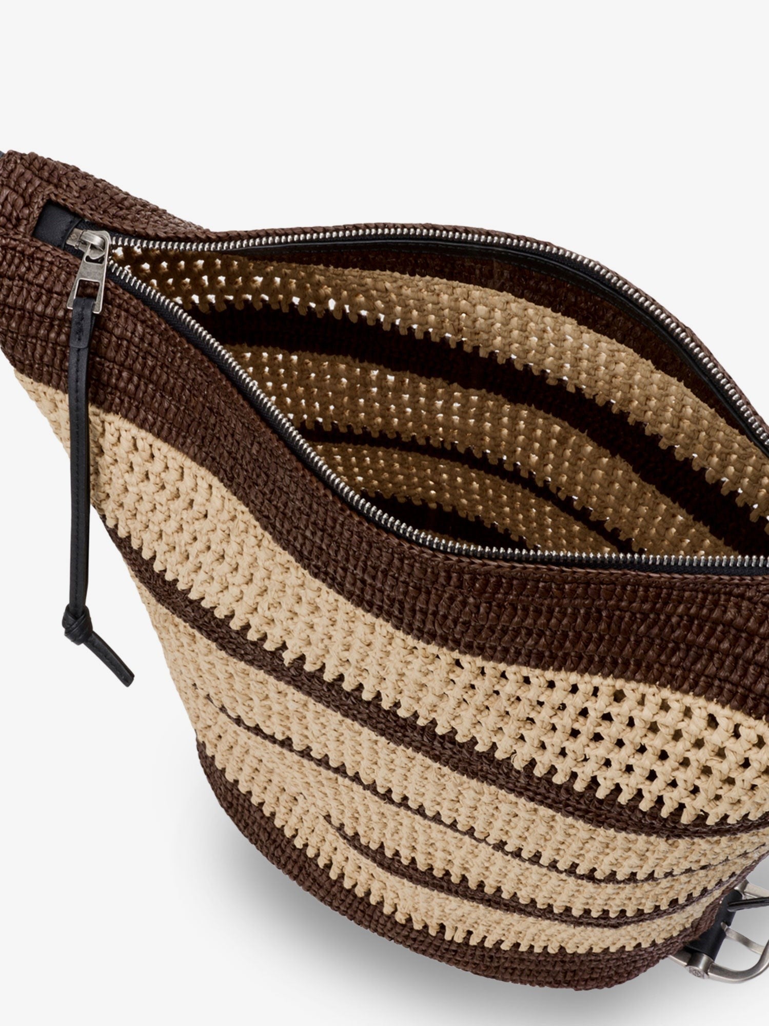 Loewe Men's Paulas Ibiza Raffia Bucket Bag White