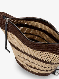 Loewe Men's Paulas Ibiza Raffia Bucket Bag White