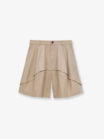Loewe Women's Paulas Ibiza Relaxed Fit Cotton Shorts Beige