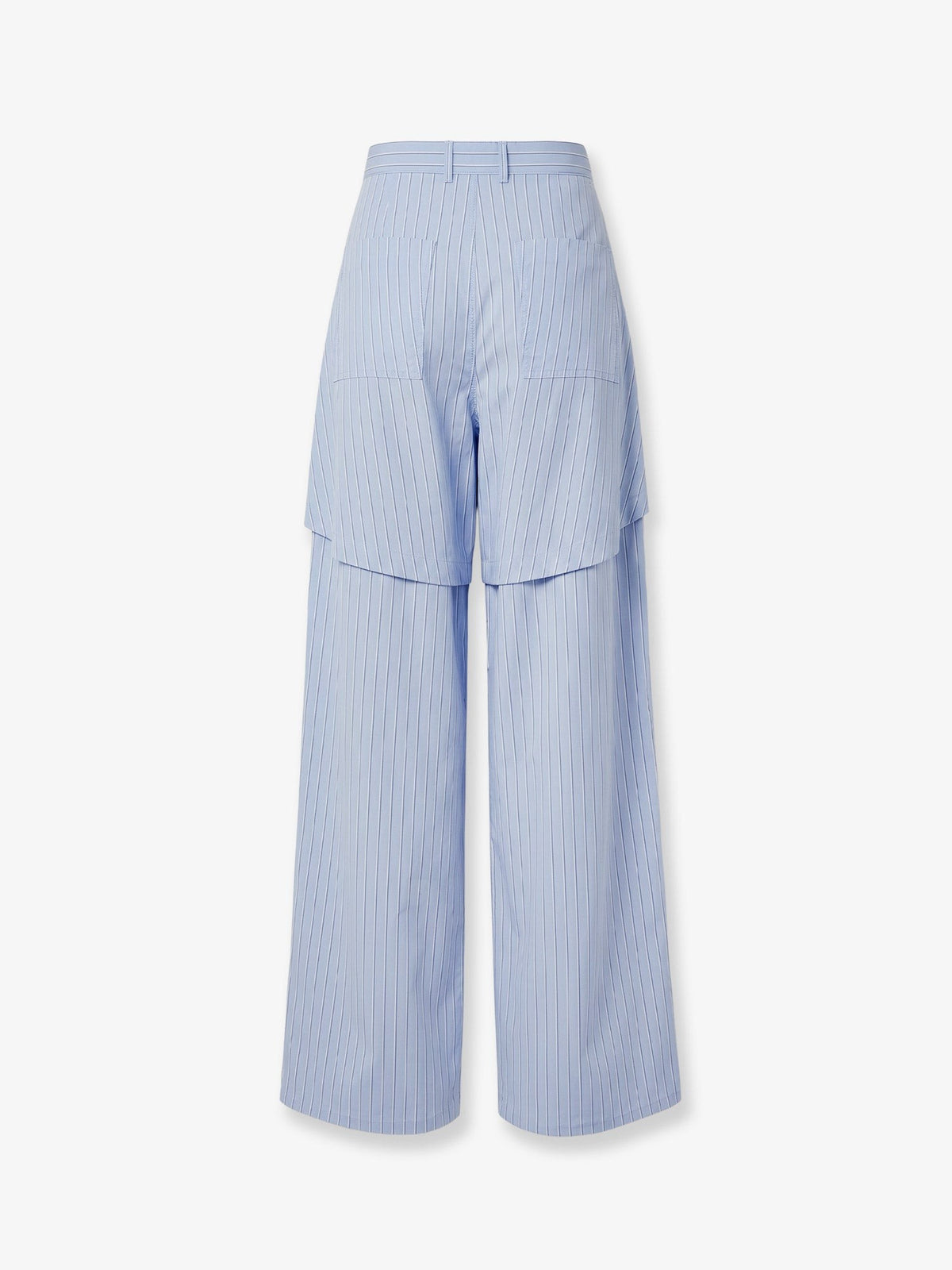 Loewe Women's Paulas Ibiza Triped Cotton Pajamas Trousers Blue, view 2