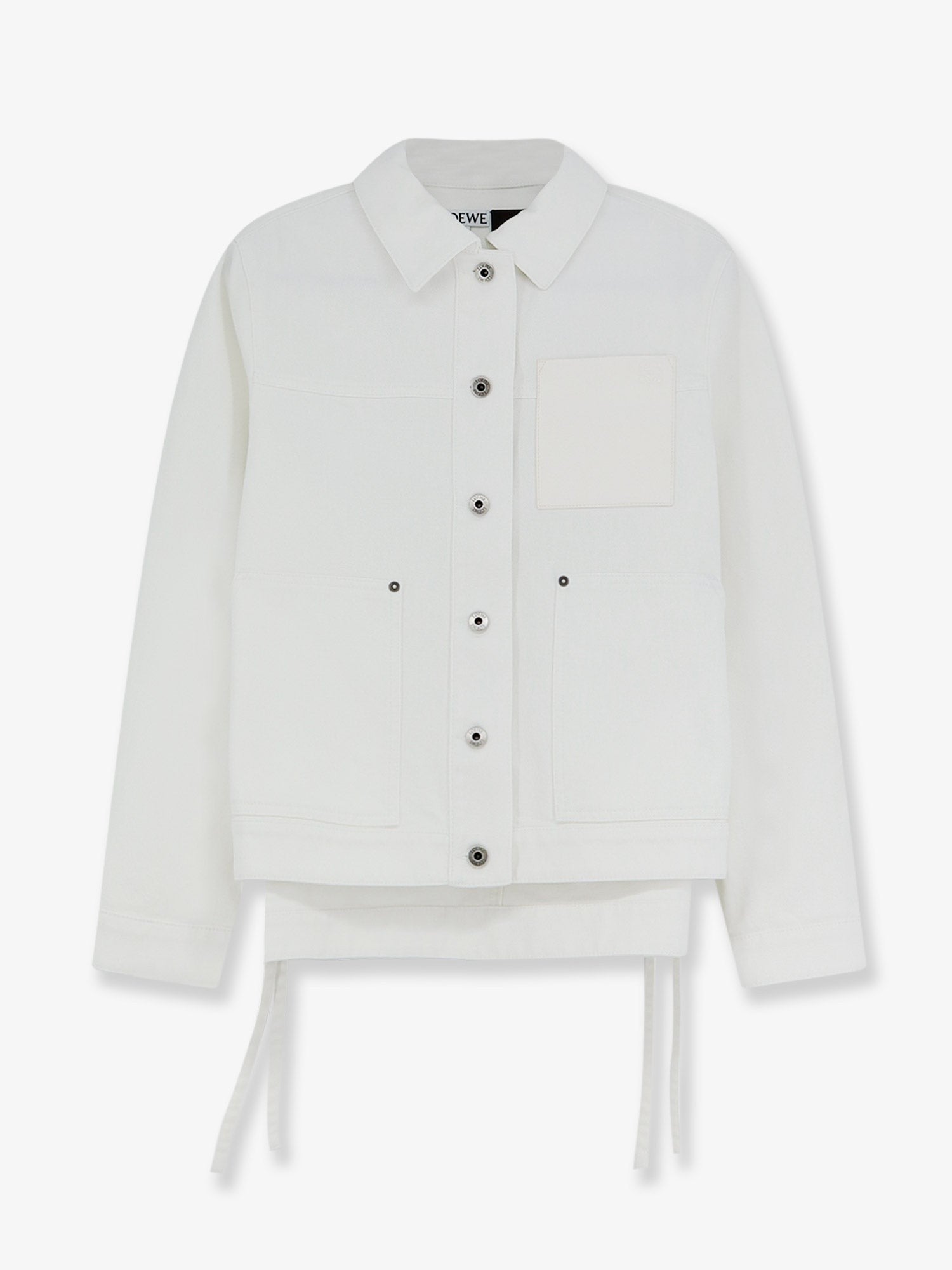 Loewe Women's Paulas Ibiza Workwear White Denim Jacket White