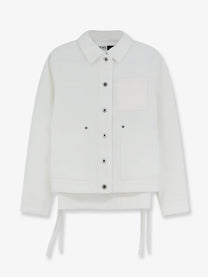 Loewe Women's Paulas Ibiza Workwear White Denim Jacket White