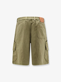 Loewe Men's Paulas Ibiza Cotton Cargo Bermuda Shorts Green
