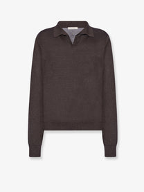 The Row Women's Pauli Wool and Silk Blend Sweater Brown