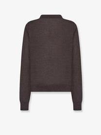 The Row Women's Pauli Wool and Silk Blend Sweater Brown