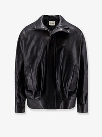 ARMA Men's Paulo Black Leather Jacket Black