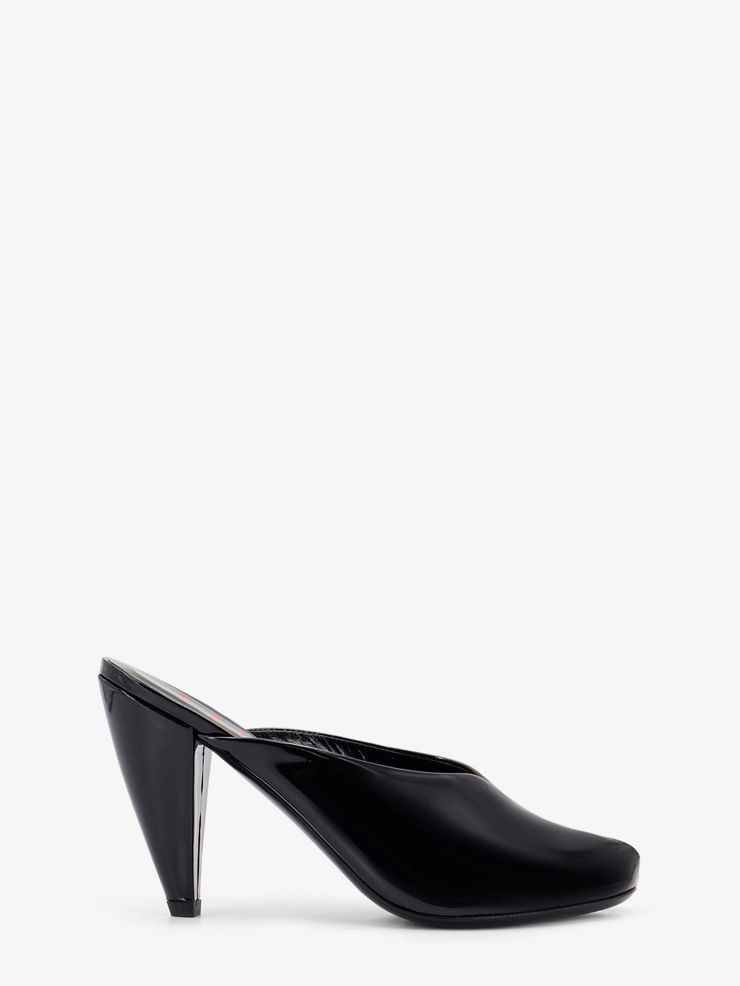 Jude Women's Paw Mule Patent Leather Sandals Black