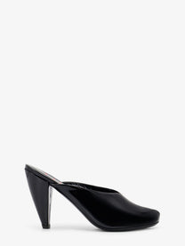 Jude Women's Paw Mule Patent Leather Sandals Black