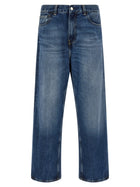 Carhartt Wip Men's Washed Out Blue Denim Jeans Blue