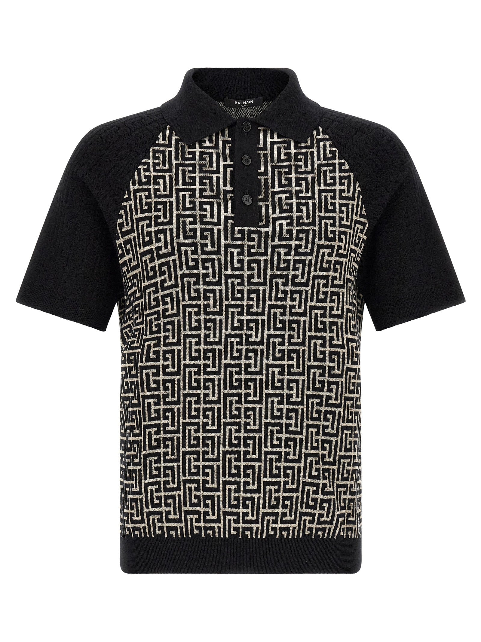 Balmain PB Monogram Polo White