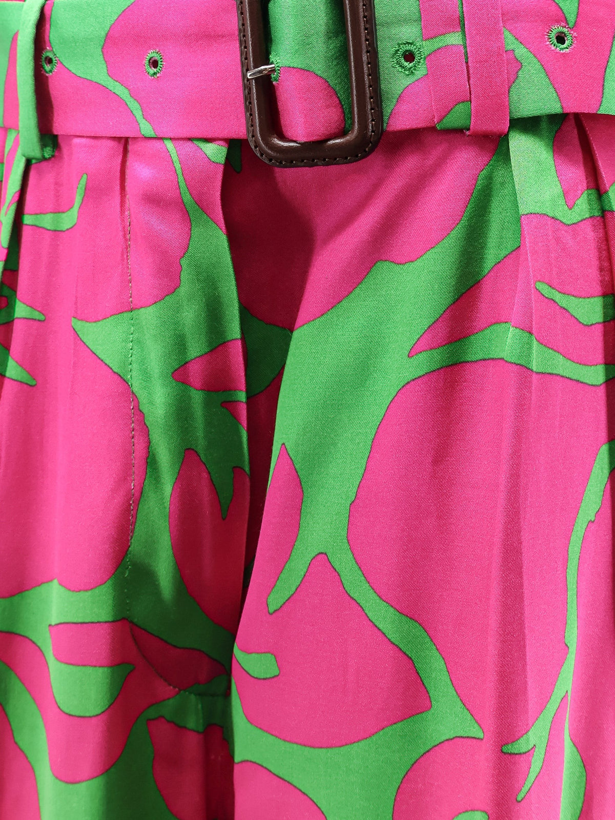 Dries Van Noten Women's Peaches Bis Viscose Trousers Green, view 5