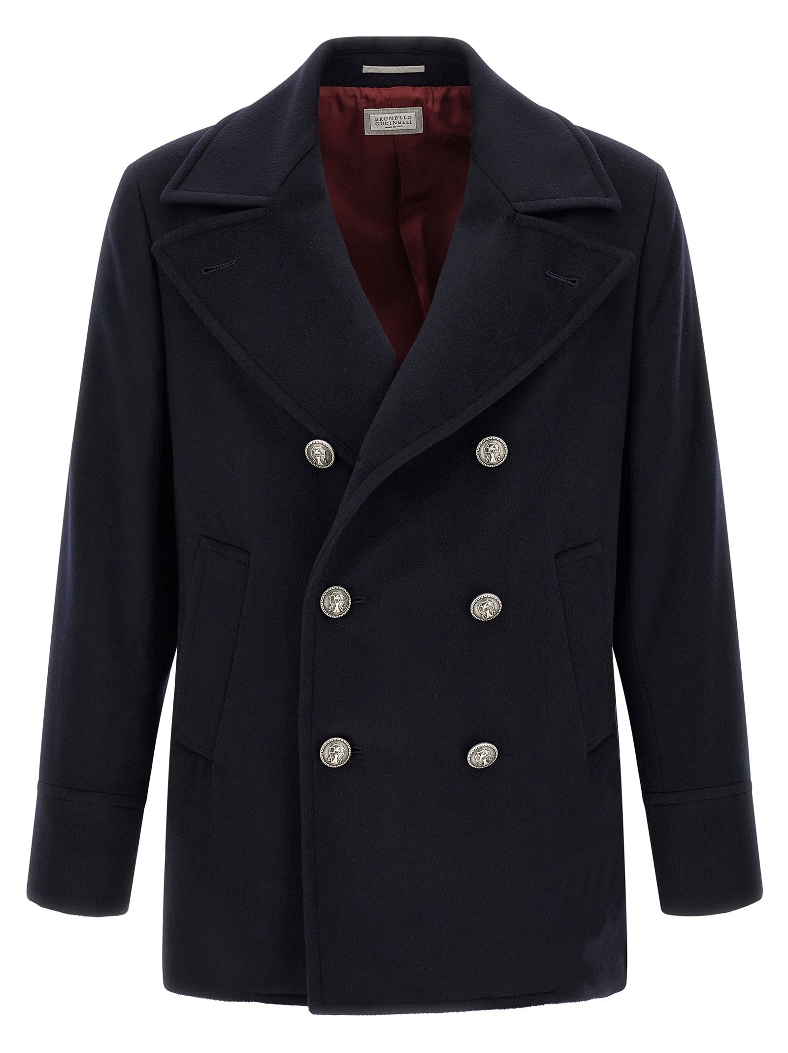 Brunello Cucinelli Peacoat Coat Blue