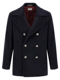Brunello Cucinelli Peacoat Coat Blue