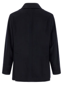 Brunello Cucinelli Peacoat Coat Blue