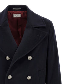 Brunello Cucinelli Peacoat Coat Blue
