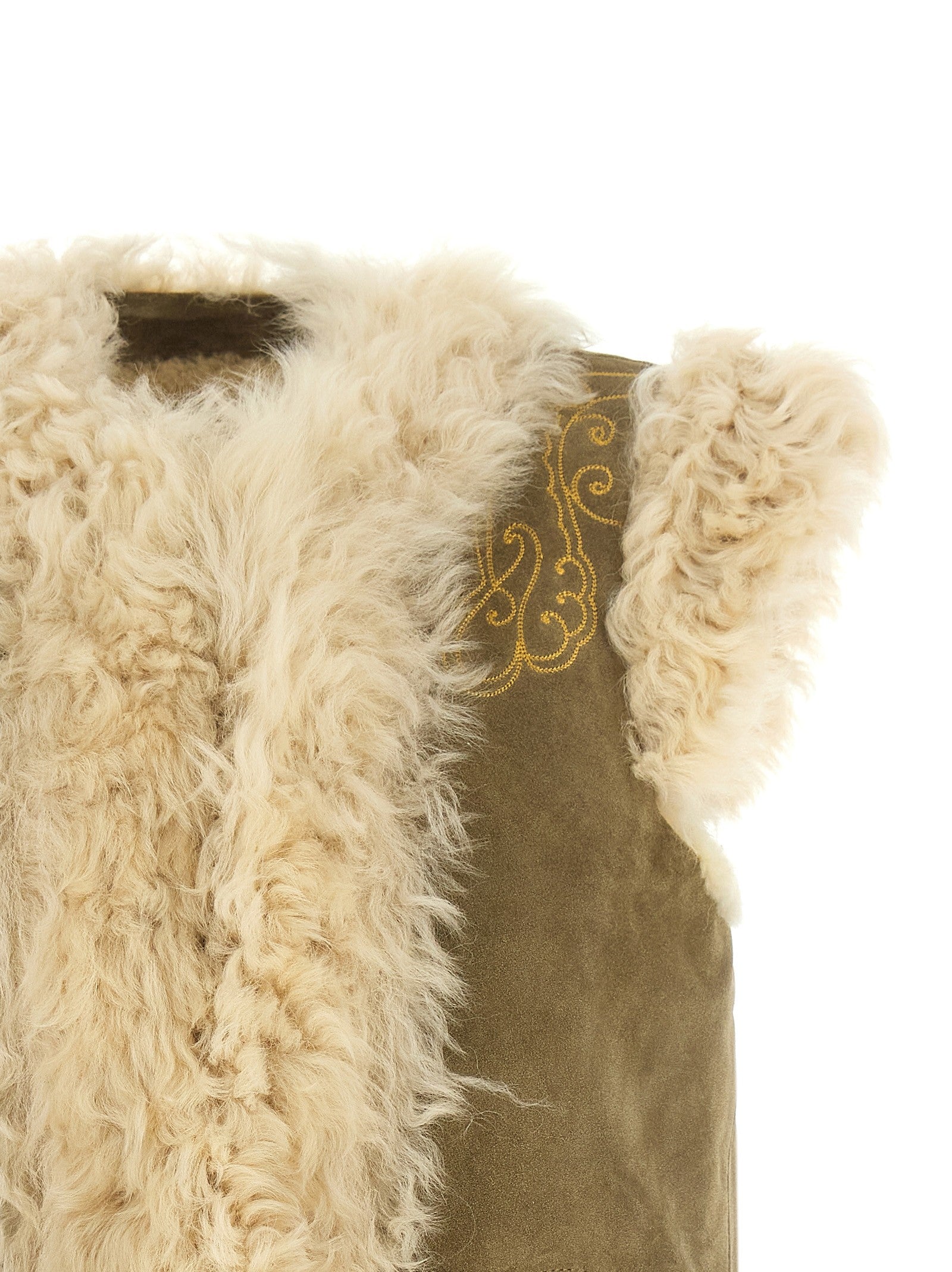 ETRO Peacock Embroidery Vest Beige