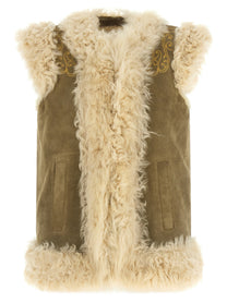 ETRO Peacock Embroidery Vest Beige