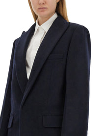 Victoria Beckham Women's Peak Label Jacket Blue, view 4
