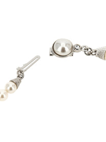 Alessandra Rich Pearl Necklace White