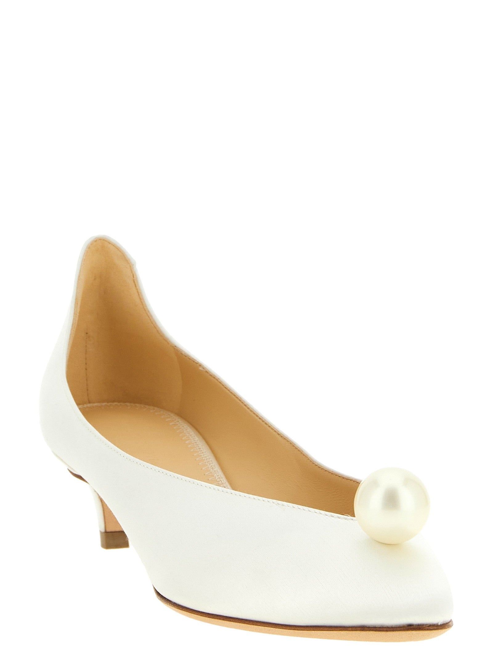 Magda Butrym Pearl Pumps White
